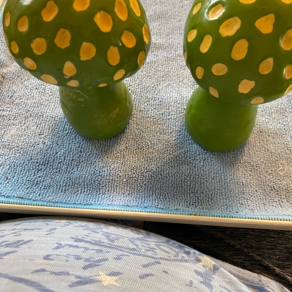 Green retro Mushroom Decor